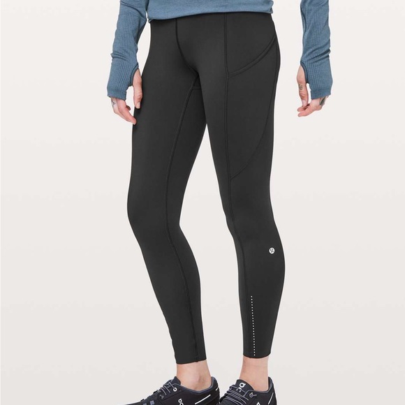 NWT Lululemon Fast & Free 7/8 Tight II *Nulux 25" - Black - Picture 2 of 8